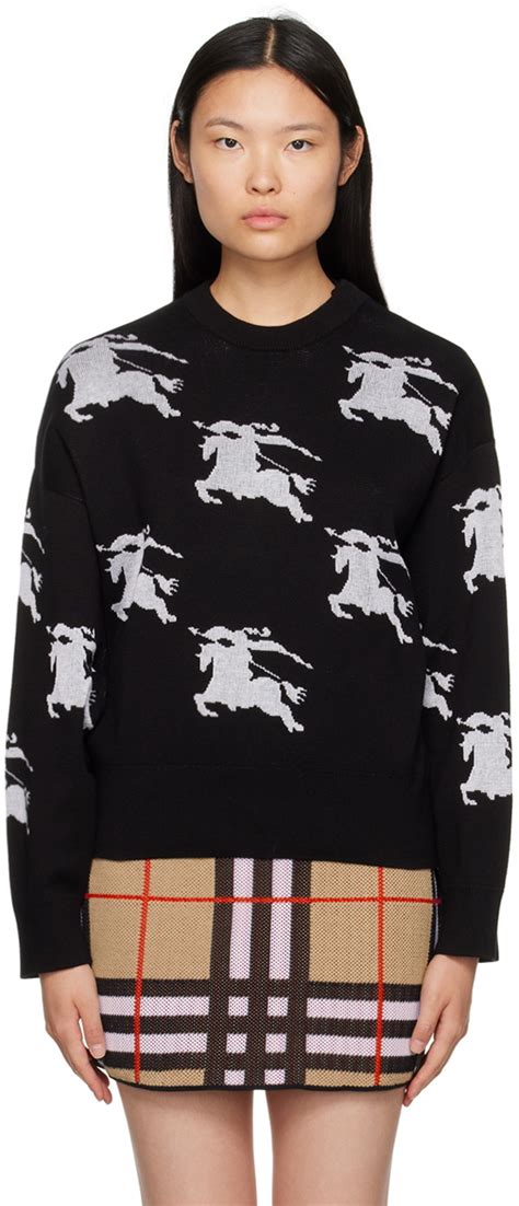 black sweater with burberry patches|farfetch burberry sweaters.